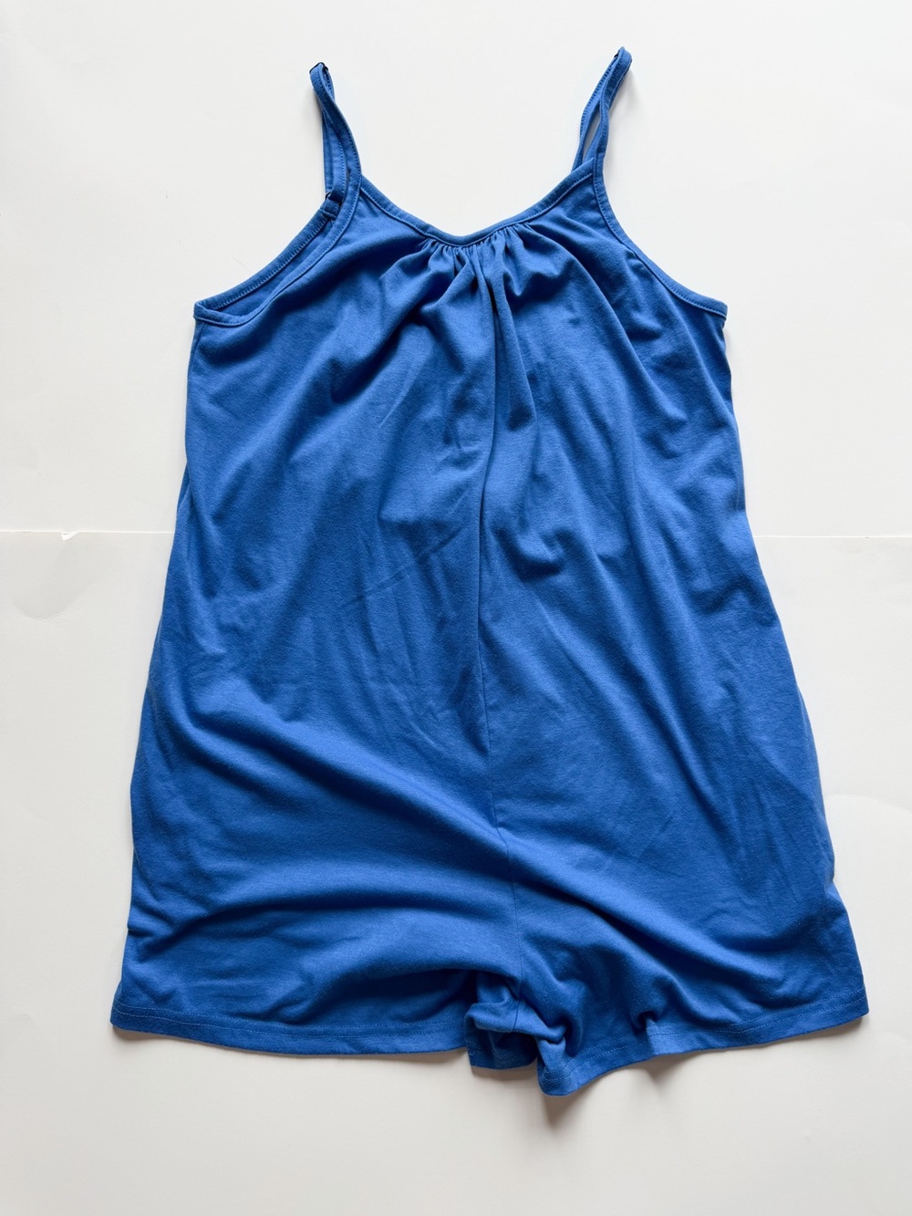 Blue Sleeveless Romper